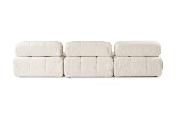 Ecksofa Modulares, 3-Sitzer, aus Stoff, Doblo 3 Creme (3)