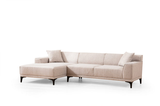 Ecksofa mit Chaiselongue Links, 3-Sitzer, aus Stoff, Petra Weiß (4)