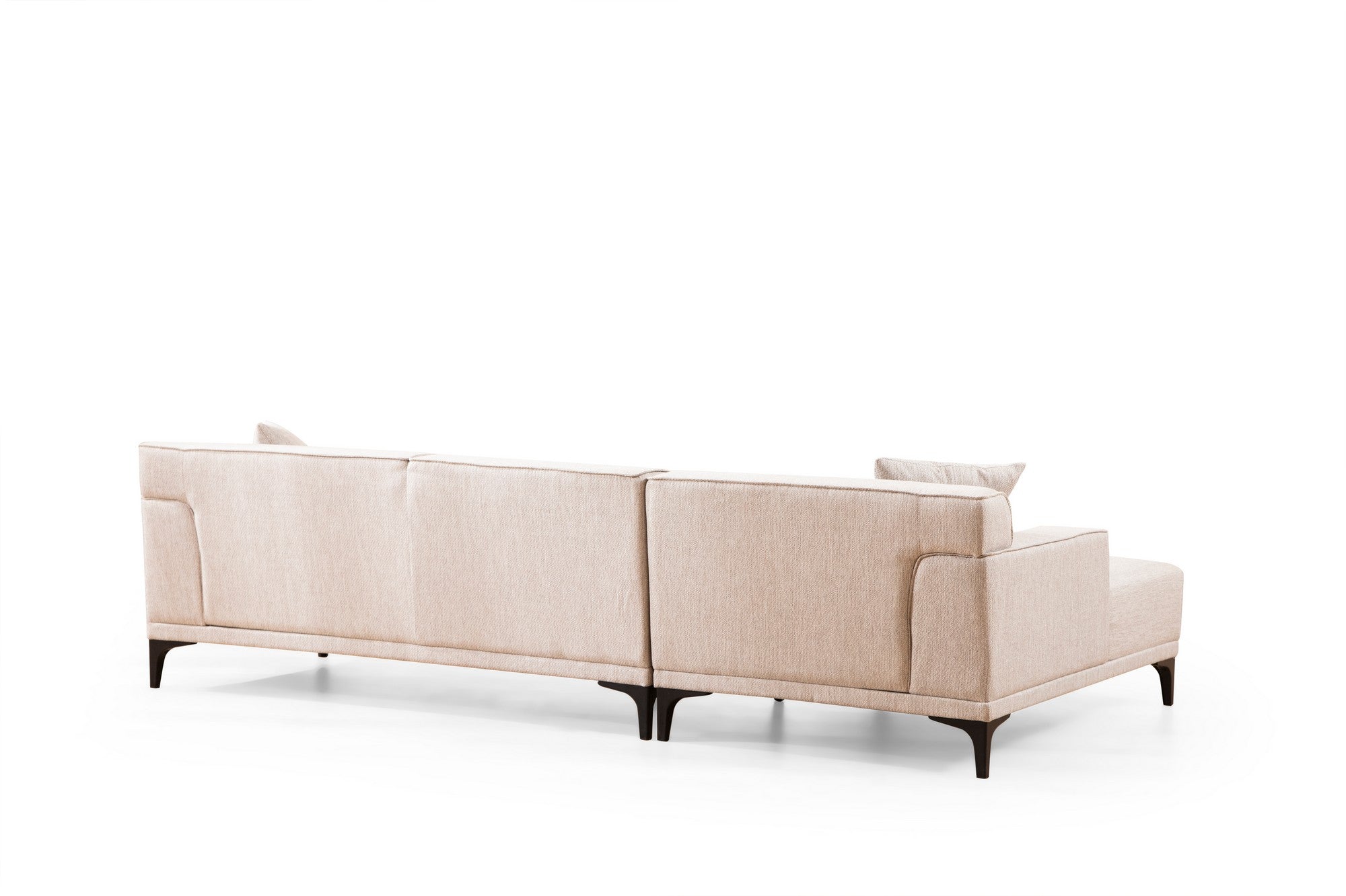 Ecksofa mit Chaiselongue Links, 3-Sitzer, aus Stoff, Petra Weiß (5)