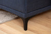 Ecksofa mit Chaiselongue Links, 3-Sitzer, aus Stoff, Petra Blau (2)