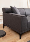 Ecksofa mit Chaiselongue Rechts, 3-Sitzer, aus Stoff, Petra Anthrazit (5)