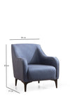 Sessel mit Stoff Belissimo Blau (3)