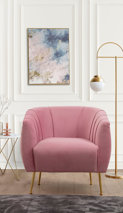 Sessel mit Stoff Istiridye Rosa (1)