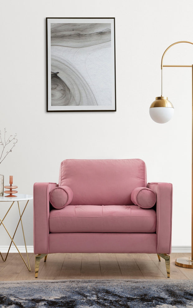 Sessel mit Stoff Rome Rosa