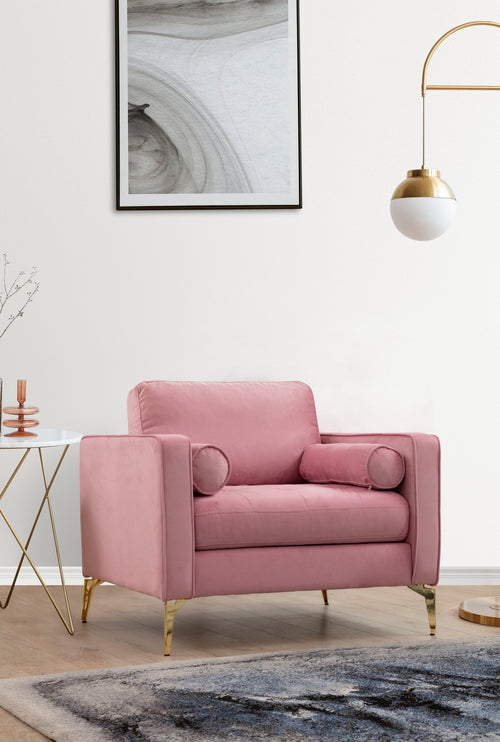 Sessel mit Stoff Rome Rosa (1)