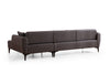 Ecksofa mit Chaiselongue Rechts, 3-Sitzer, aus Stoff, Belissimo Grau (6)