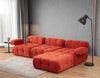 Ecksofa Modulares, 3-Sitzer, aus Stoff, Doblo 3 Rot (2)