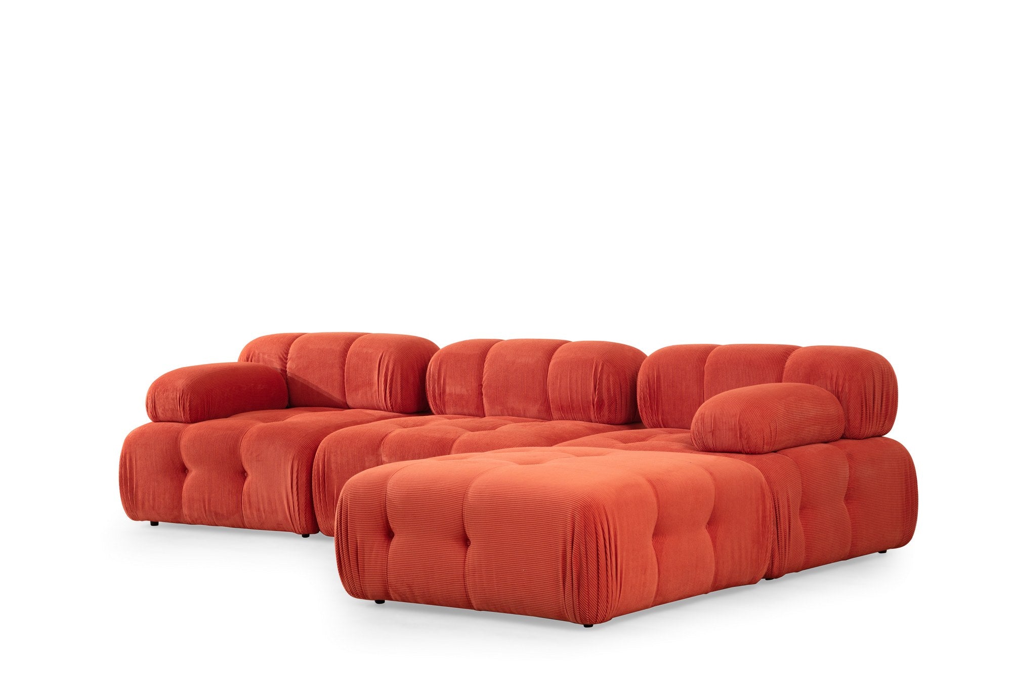 Ecksofa Modulares, 3-Sitzer, aus Stoff, Doblo 3 Rot (3)