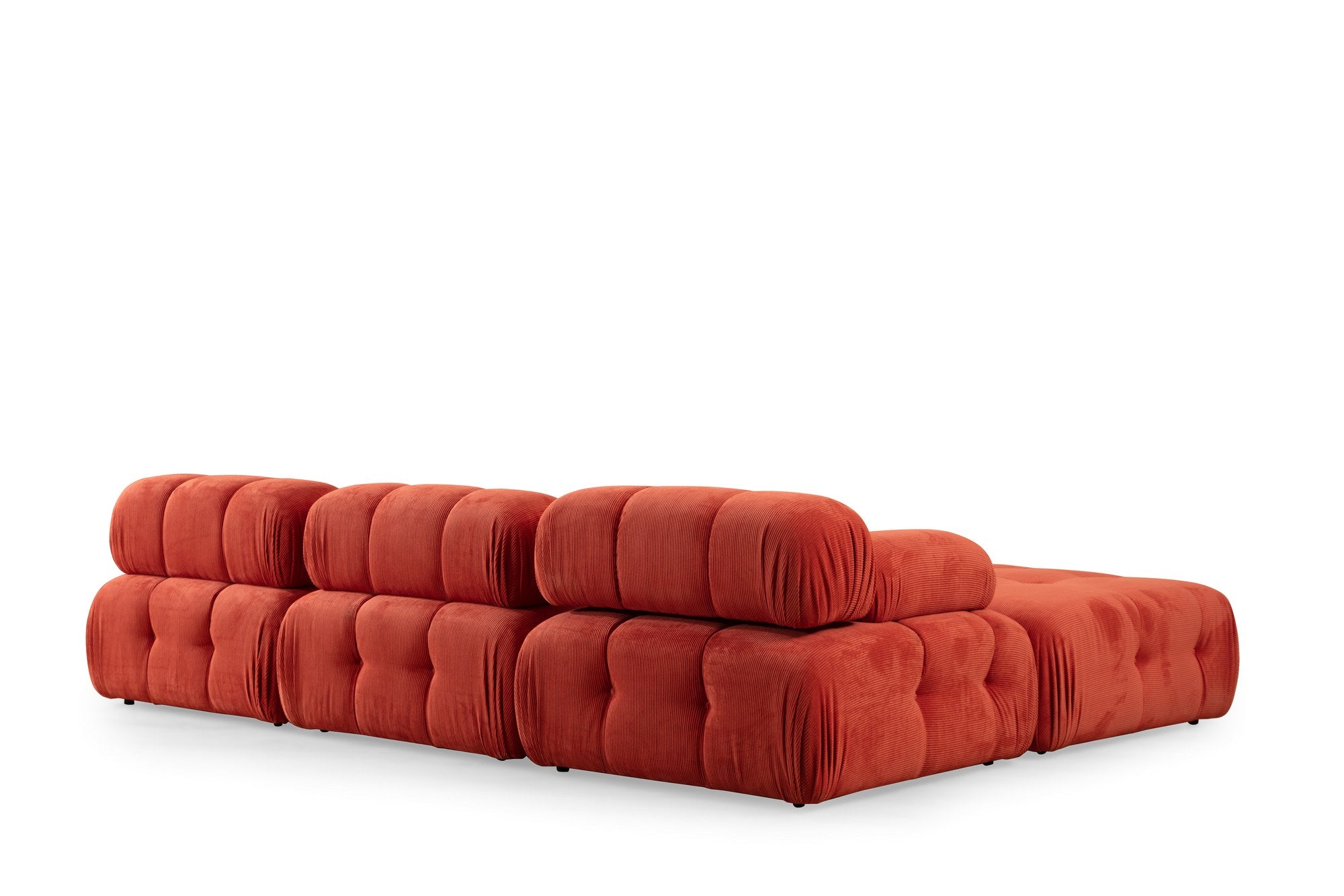 Ecksofa Modulares, 3-Sitzer, aus Stoff, Doblo 3 Rot (5)