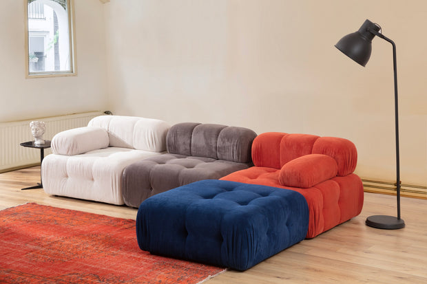 Ecksofa Modulares, 3-Sitzer, aus Stoff, Doblo 3 Mehrfarben