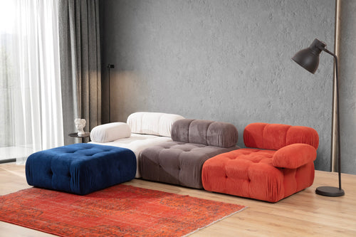 Ecksofa Modulares, 3-Sitzer, aus Stoff, Doblo 3 Mehrfarben (1)