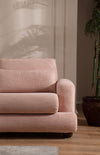 Ecksofa mit Chaiselongue Links, 3-Sitzer, aus Stoff, River Rosa (2)