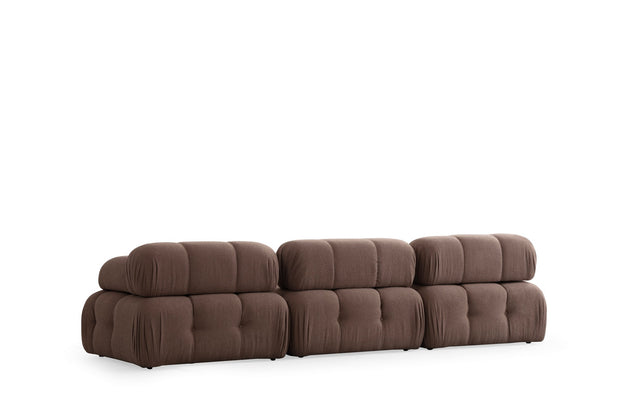 Ecksofa Modulares, 3-Sitzer, aus Stoff, Doblo 3 Cappuccino (3)