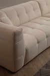 Ecksofa mit Chaiselongue Rechts, 3-Sitzer, aus Stoff, Cady 3 Beige (2)