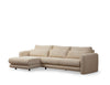 Ecksofa mit Chaiselongue Links, 3-Sitzer, aus Stoff, Lily Beige (3)