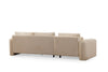 Ecksofa mit Chaiselongue Links, 3-Sitzer, aus Stoff, Lily Beige (4)