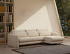 Ecksofa mit Chaiselongue Rechts, 3-Sitzer, aus Stoff, Lily Beige (1)