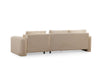 Ecksofa mit Chaiselongue Rechts, 3-Sitzer, aus Stoff, Lily Beige (4)