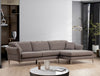 Ecksofa mit Chaiselongue Rechts, 3-Sitzer, aus Stoff, Costor Grau