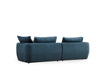 Ecksofa mit Chaiselongue Links, 3-Sitzer, aus Stoff, Maya S1 Blau (3)