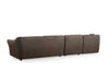 Ecksofa Symmetrisch, 4-Sitzer, aus Stoff, Mentis 3 Braun (3)