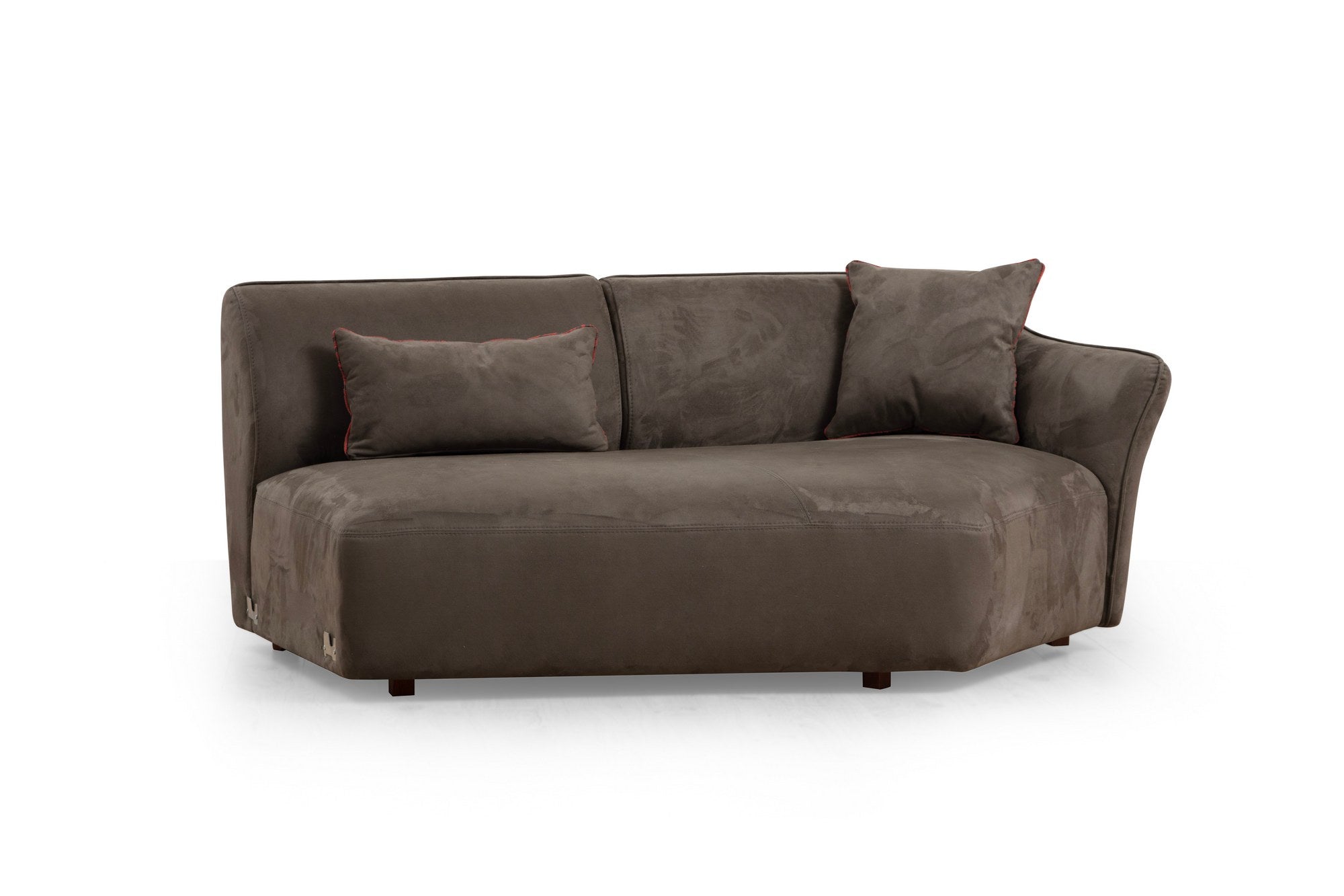 Ecksofa Symmetrisch, 4-Sitzer, aus Stoff, Mentis 3 Braun (6)