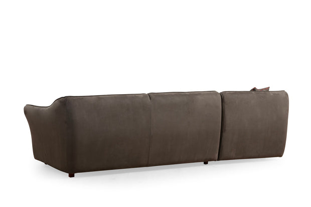 Ecksofa Symmetrisch, 3-Sitzer, aus Stoff, Mentis 4 Braun (3)