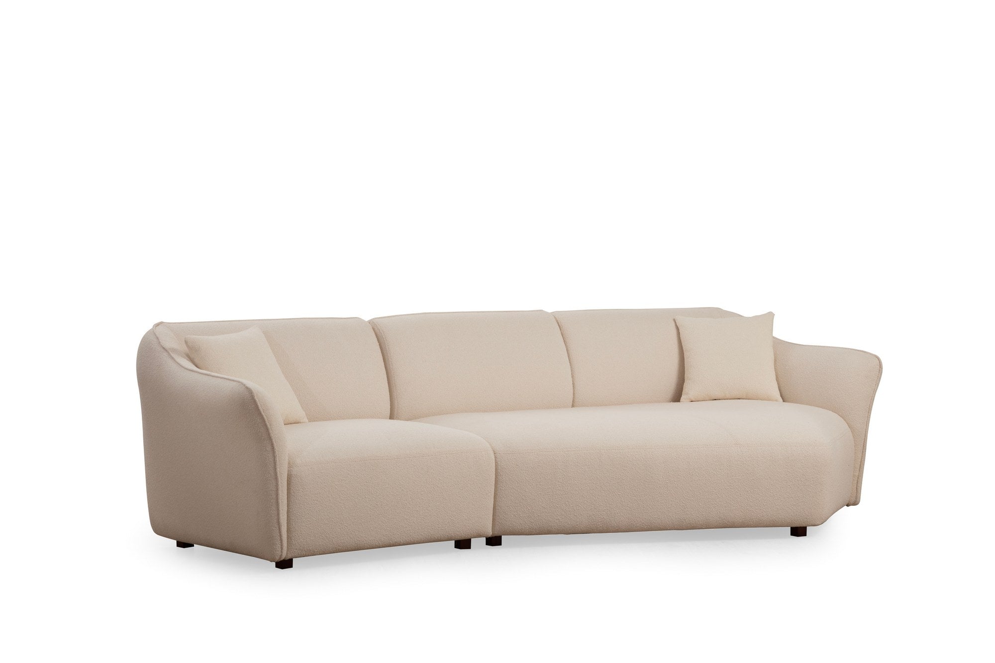 Ecksofa Symmetrisch, 3-Sitzer, aus Stoff, Mentis 6 Creme (4)