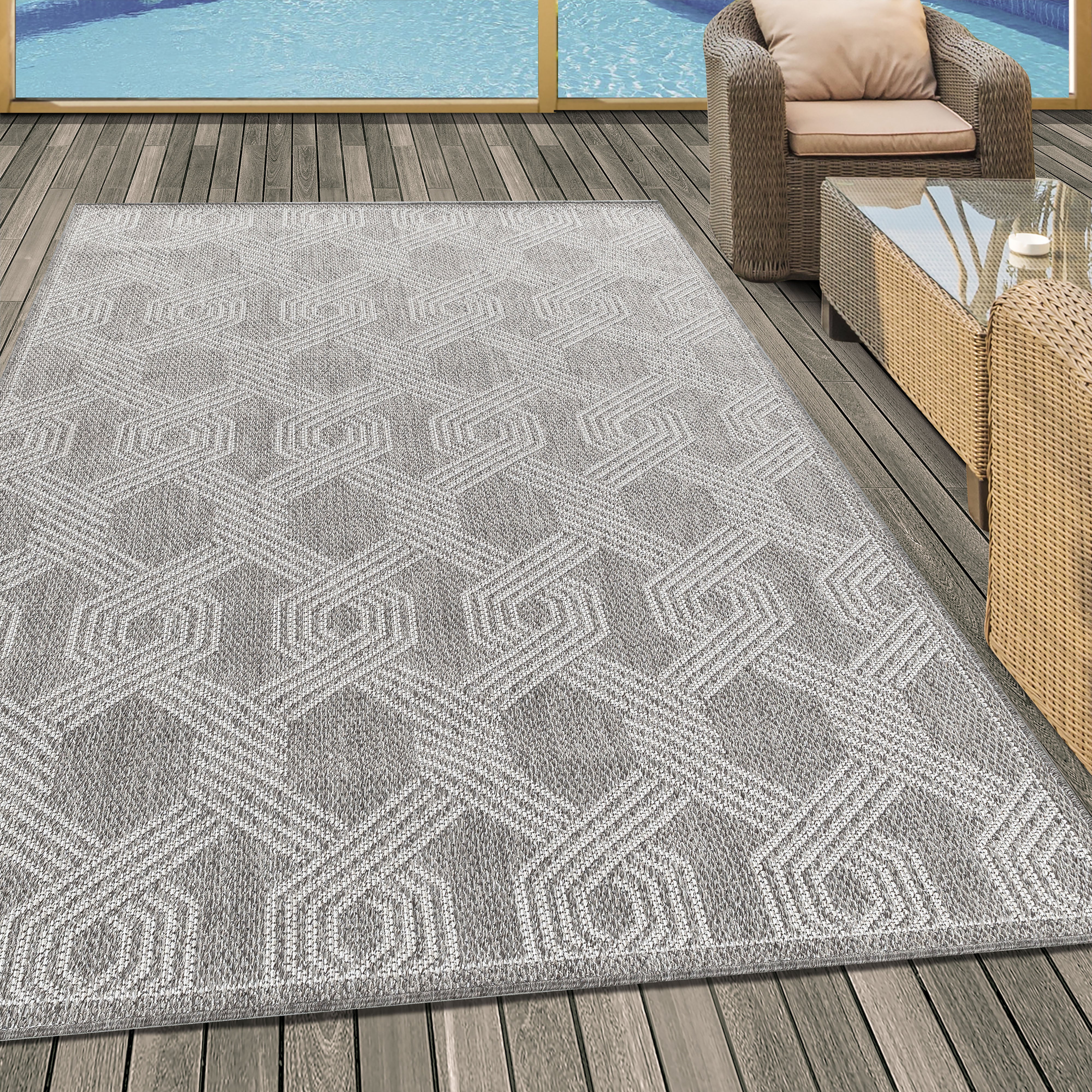 Teppich Aruba 4904 Geometric Grau (1)