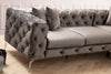 Ecksofa mit Chaiselongue Links, 5-Sitzer, aus Stoff, Como Anthrazit (2)