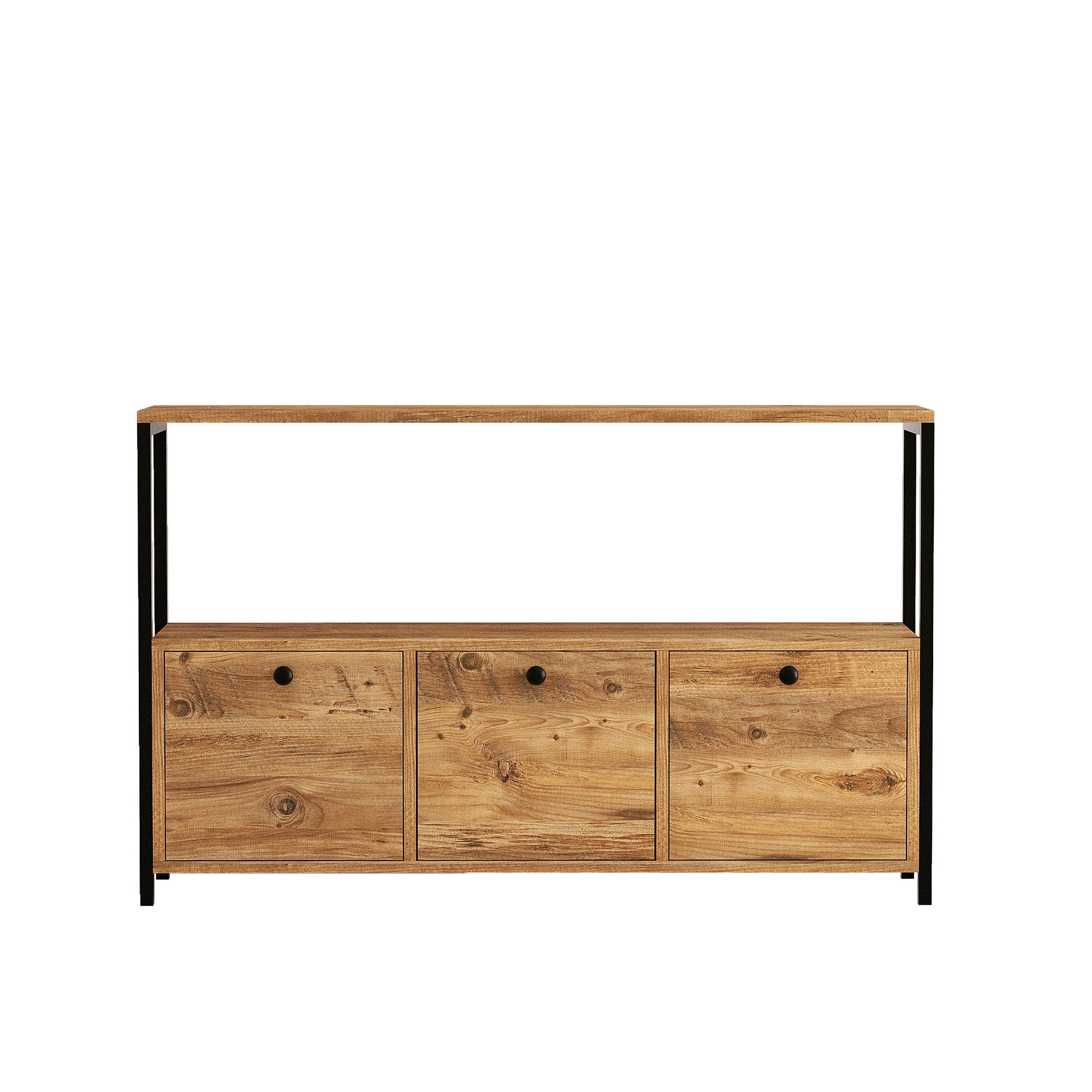 Sideboard mit 3 türen, Nero V2 Nussbaum (5)