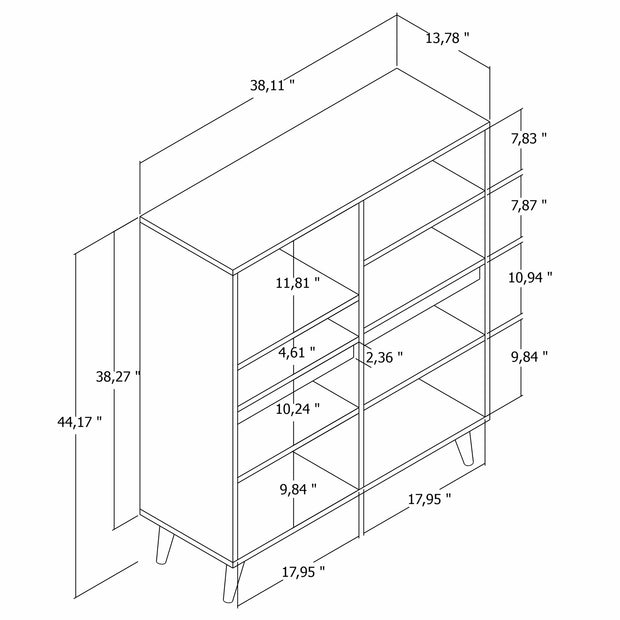 Sideboard mit 3 türen, Kros 3 Weiß (6)