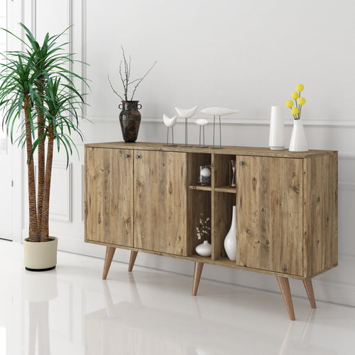 Sideboard mit 3 türen, Risa Kiefer