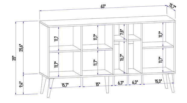 Sideboard mit 3 türen, Risa Kiefer (6)