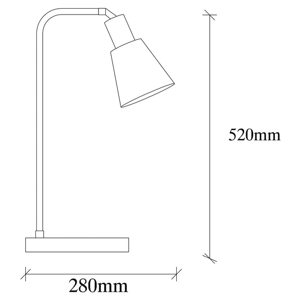 Tischlampe Emek 5086 Schwarz (2)