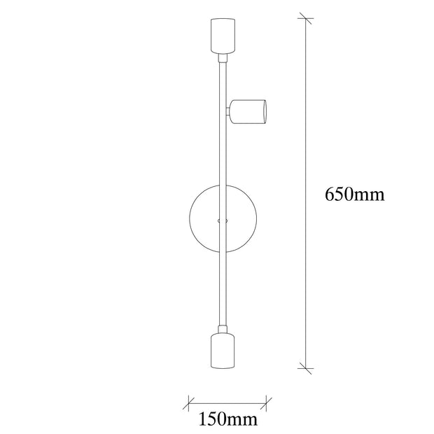 Wandleuchte Bedside 3161 Schwarz (2)