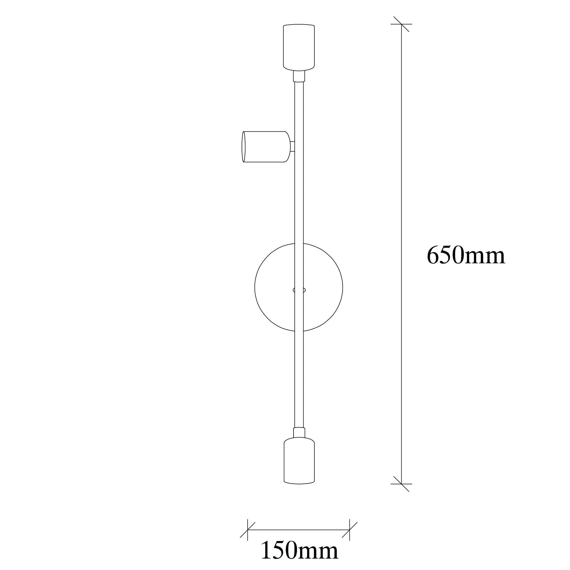 Wandleuchte Bedside 3162 Schwarz (2)