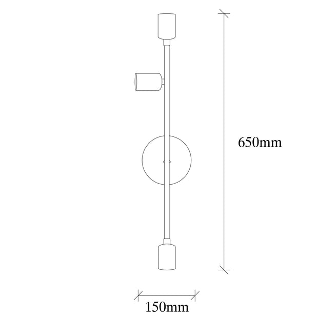 Wandleuchte Bedside 3162 Schwarz (2)