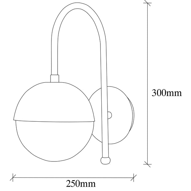 Wandleuchte Karsor 3301 Messing (2)