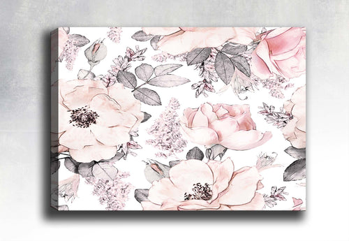 Leinwandbild Pink Flowers Mehrfarben, & OYOTR-591885260 & OYOTR-591885260