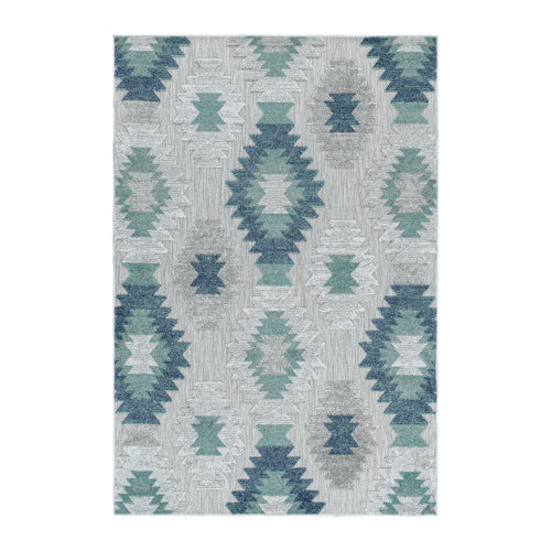Teppichläufer Bahama 5153 Berber Design Blau