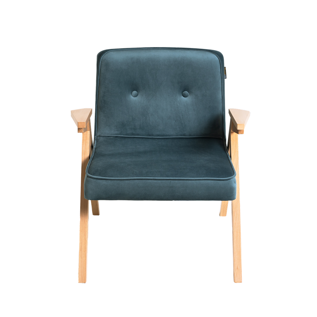 Sessel mit Stoff II Blau