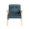 Sessel mit Stoff II Blau