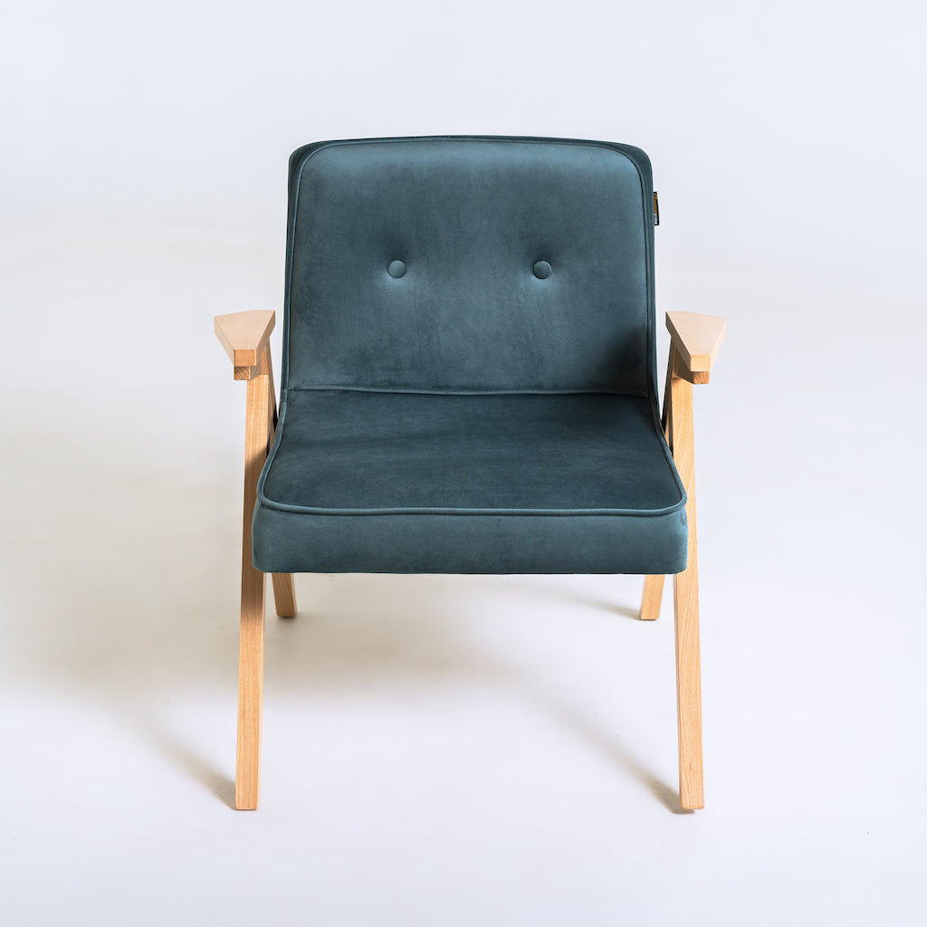 Sessel mit Stoff II Blau (3)