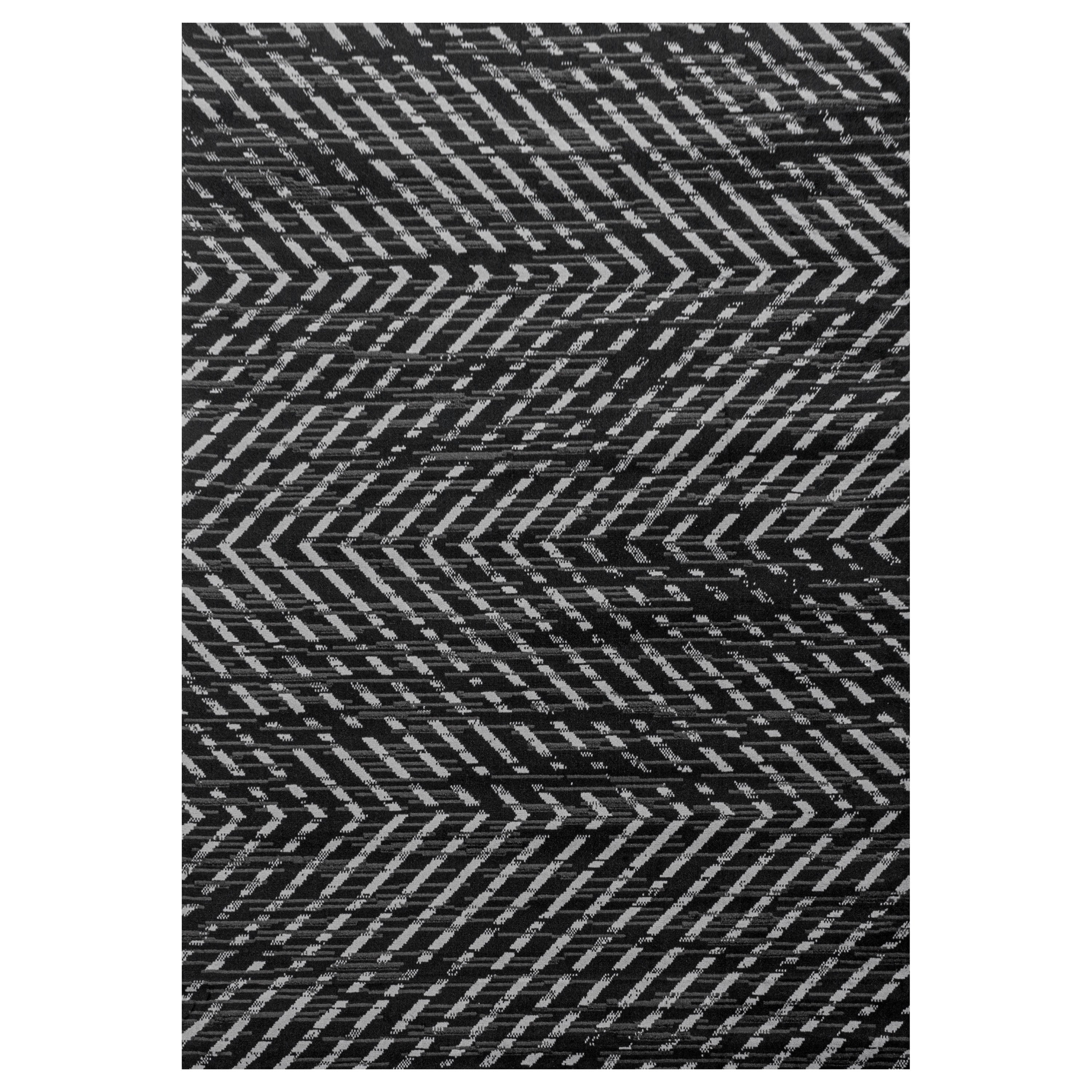 Teppich Base 2810 Geometric Schwarz