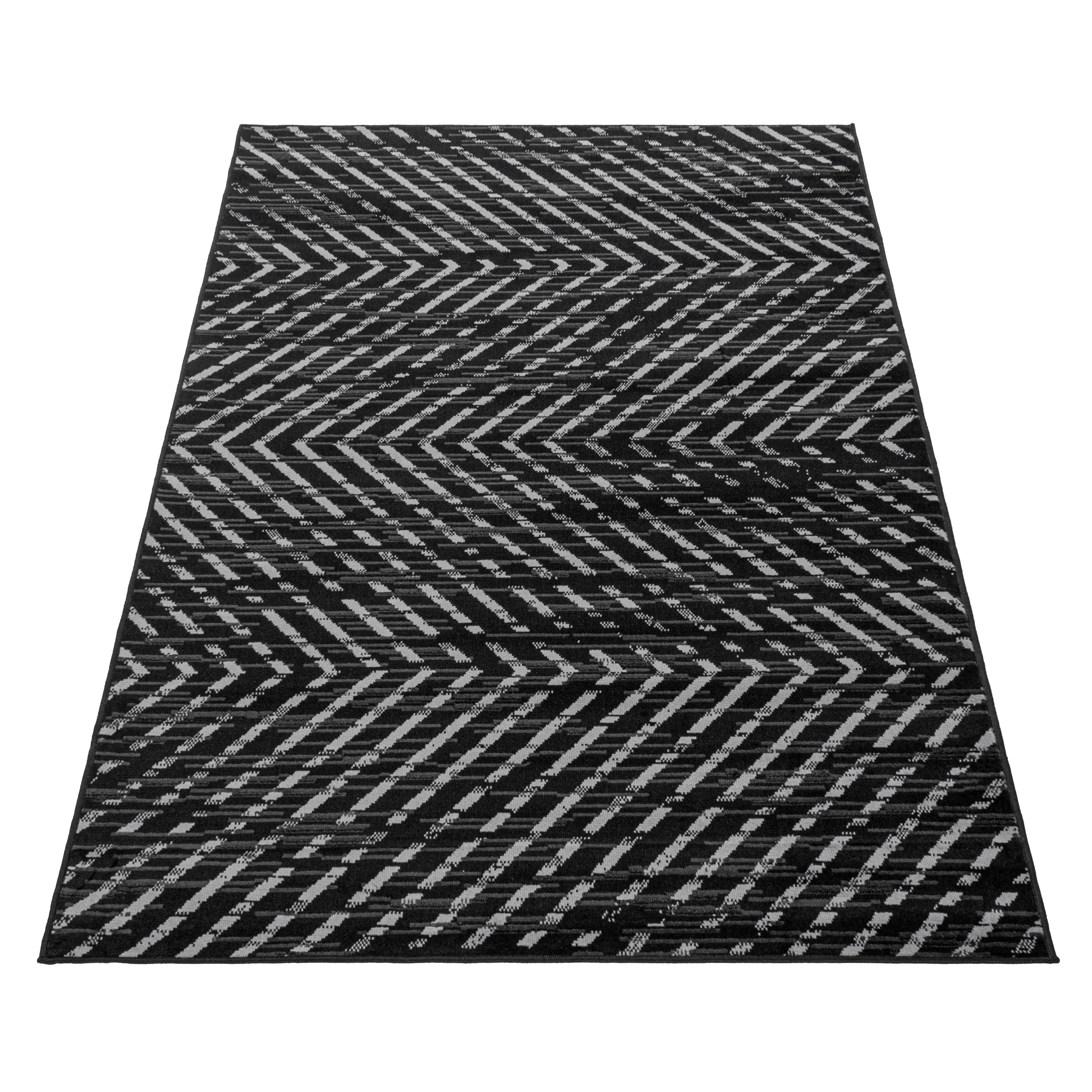 Teppich Base 2810 Geometric Schwarz (2)