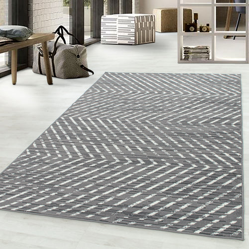 Teppich Base 2810 Geometric Grau (1)