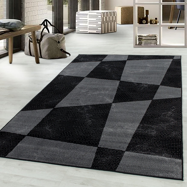 Teppich Base 2830 Geometric Schwarz (1)