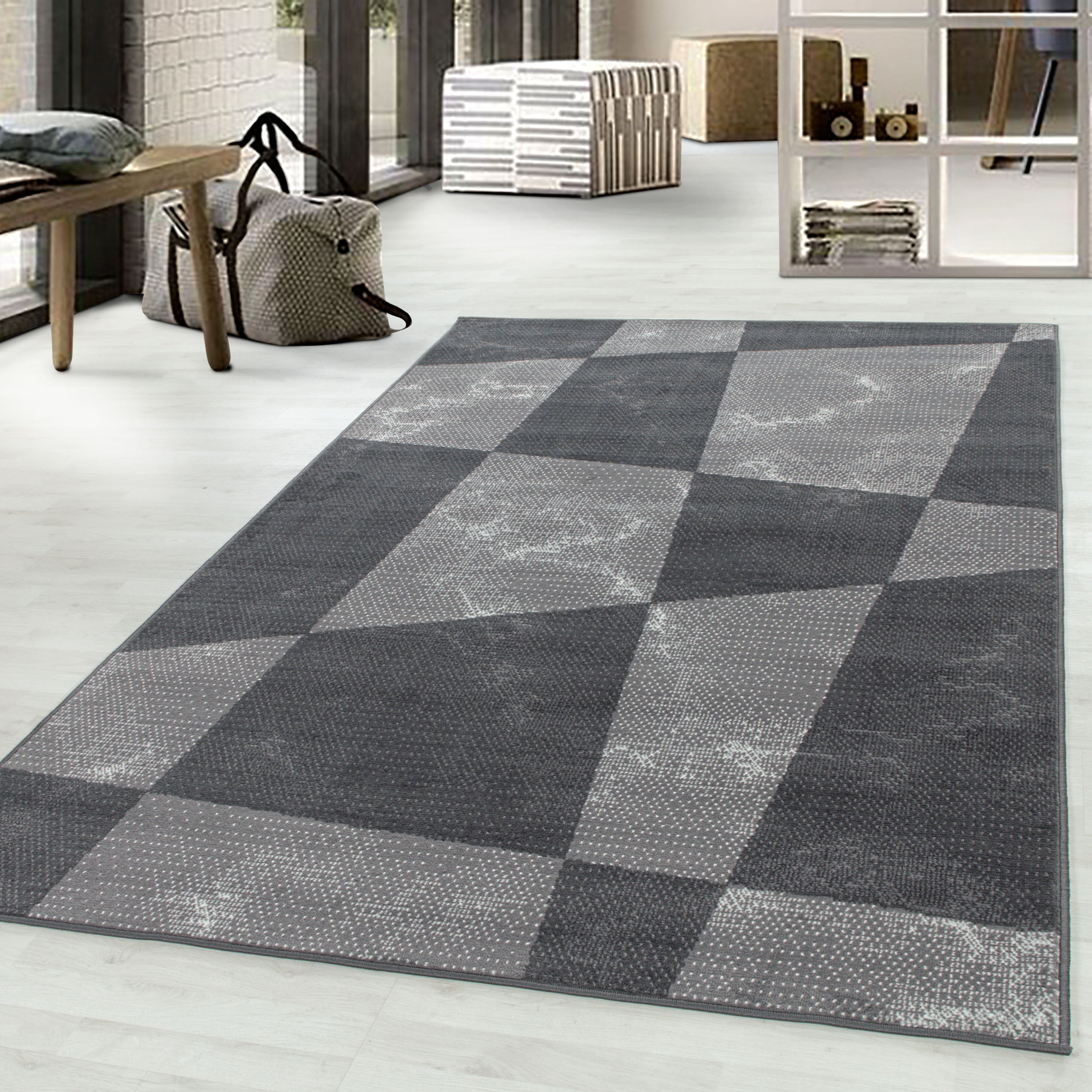 Teppich Base 2830 Geometric Grau (1)