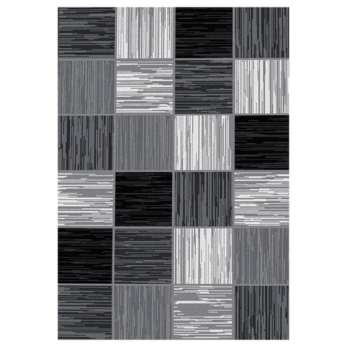 Teppich Base 2840 Geometric Schwarz